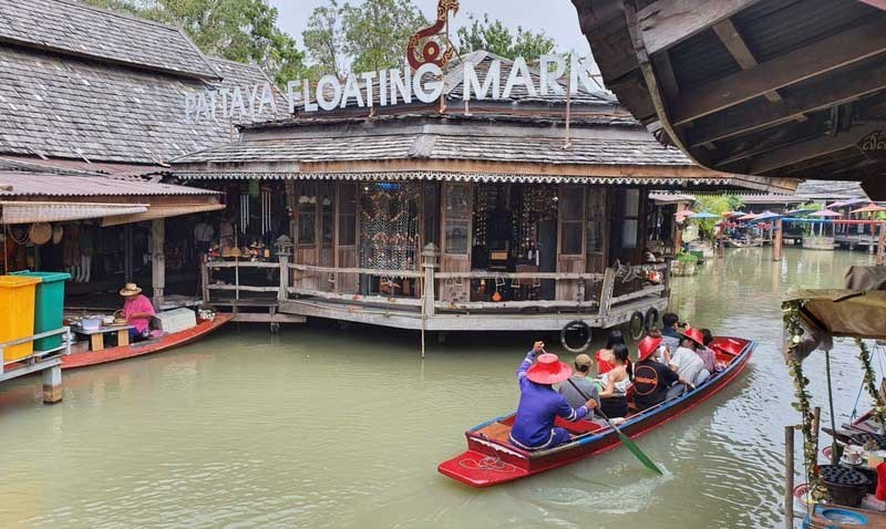 Kiến trúc độc đáo tại chợ Pattaya Thái Lan