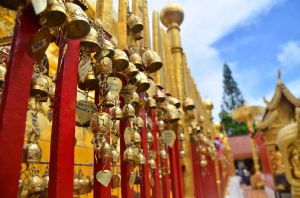 Những chiếc chuông nhỏ tại chùa Doi Suthep Những chiếc chuông nhỏ tại chùa Doi Suthep