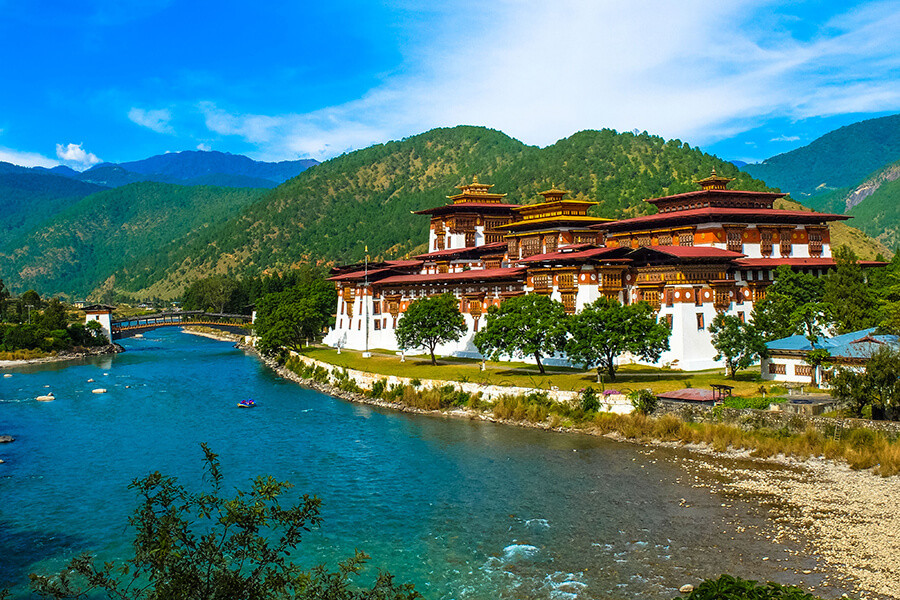 Du lịch Punakha, Punakha Bhutan, pháo đài Punakha Dzong