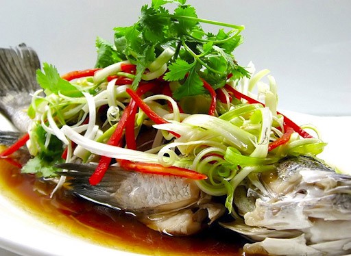 Cá song hấp xì dầu