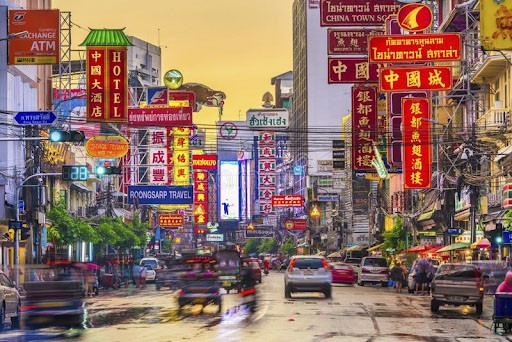 China Town, một trong các điểm du lịch ở Bangkok Thái Lan hấp dẫn nhất