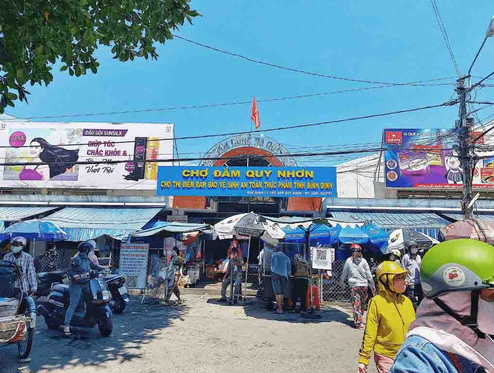 cho hai san o quy nhon - cho dam