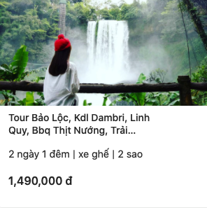 Tour bảo lộc giá rẻ