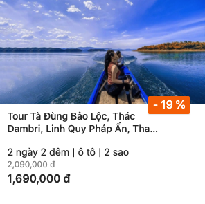 tour bảo lộc giá rẻ