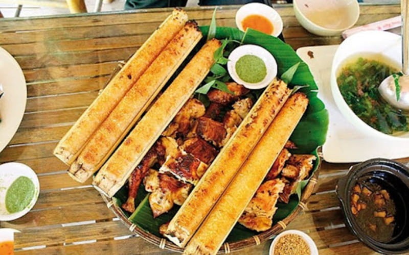 Cơm lam – thịt nướng Cơm lam – thịt nướng