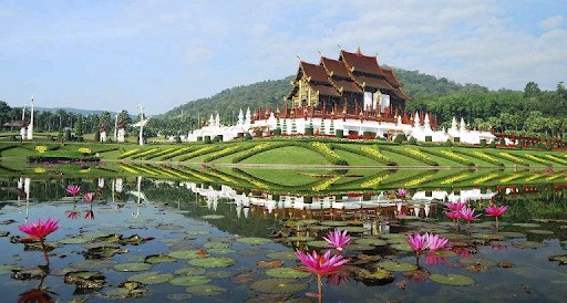 Địa điểm du lịch Thái Lan cung điện Phu Ping Palace  