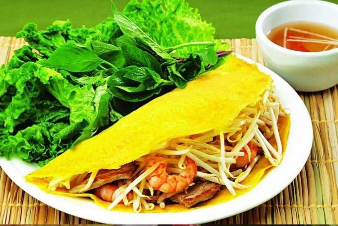 Bánh xèo tôm nhảy Đà Nẵng