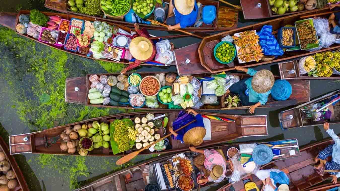 Giới thiệu về chợ nổi Damnoen Saduak Giới thiệu về chợ nổi Damnoen Saduak