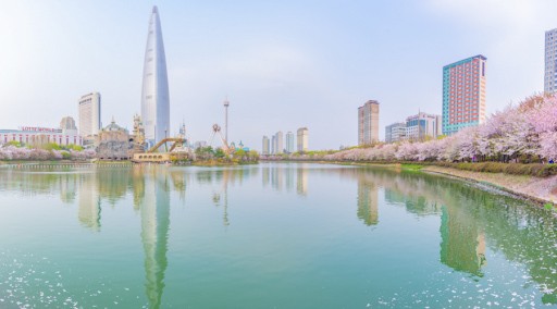 Hồ Seokchon, cảnh đẹp Seoul Hàn Quốc