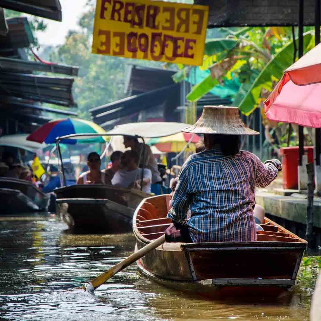 Kinh nghiệm dạo chơi chợ nổi Damnoen Saduak Kinh nghiệm dạo chơi chợ nổi Damnoen Saduak