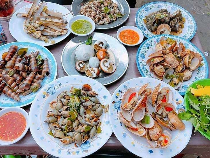 Các món ốc Kỳ Co Eo Gió