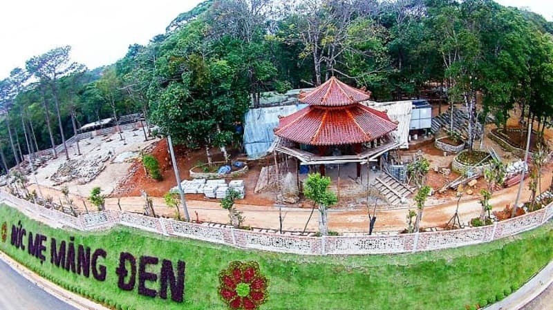 Vị trí của Đức Mẹ Măng Đen Vị trí của Đức Mẹ Măng Đen